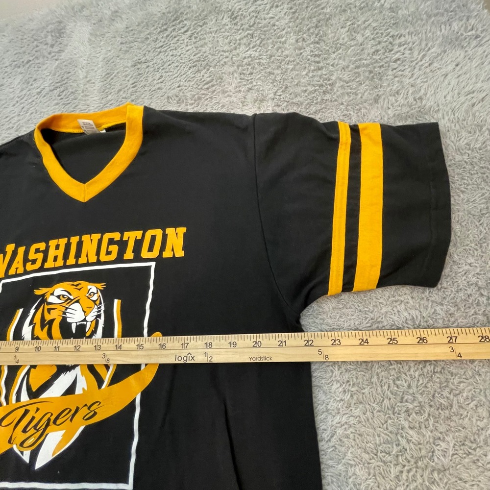 Washington Tigers T-Shirt‎ Augusta Sportswear Adult XL Black Yellow Team Tee 01 - Picture 5 of 7